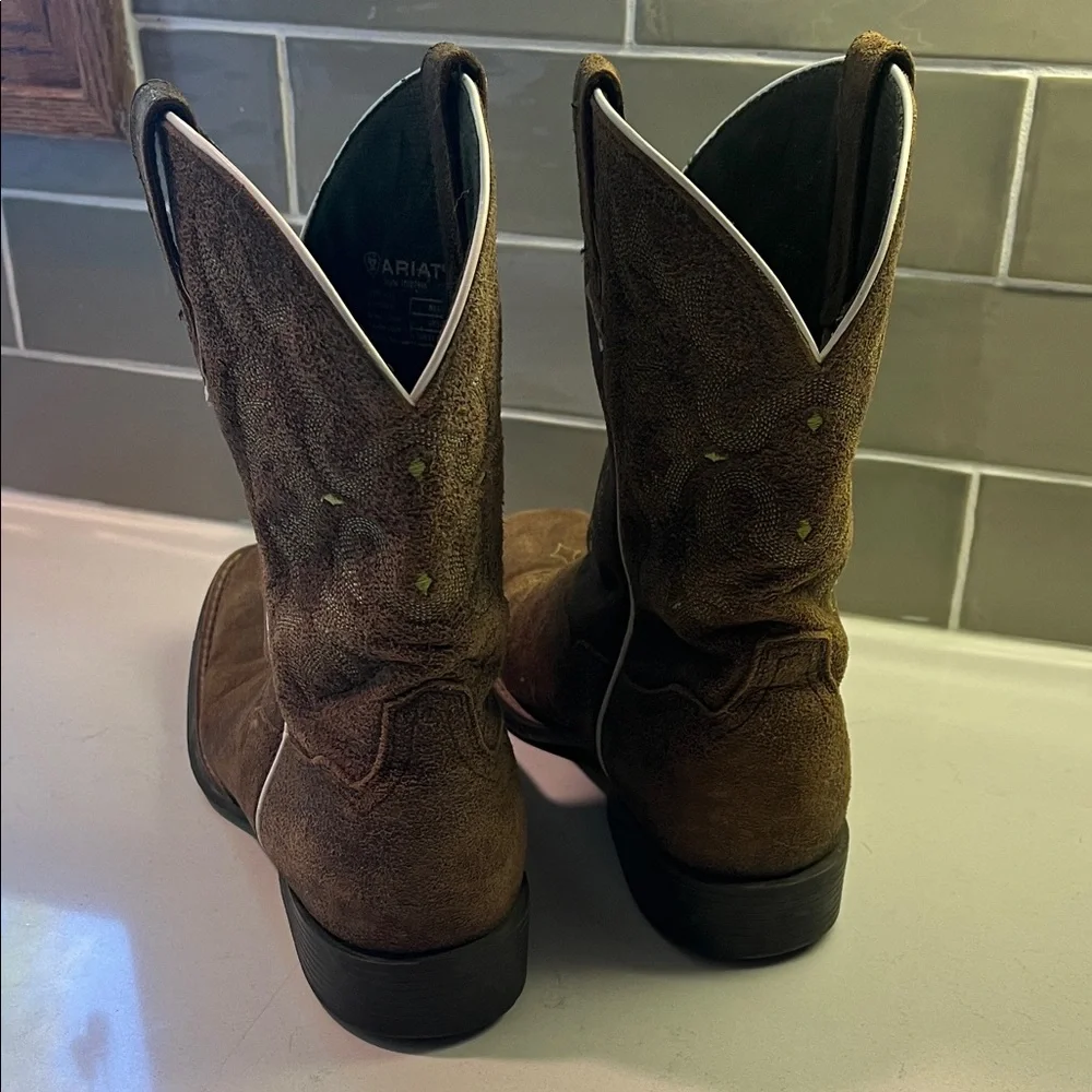 Ariat Women’s Tombstone Dark Brown Western Leather Boots, Size 6 - Picture 5 of 7